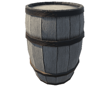 Breakable Barrel Fractured - White